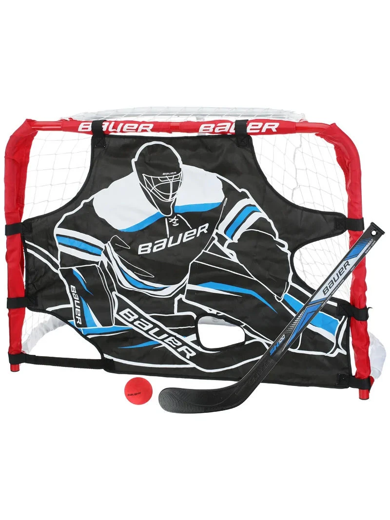 Kit Mini Cage Bauer Street Deluxe Acier + Tutor + Crosses + Balle 3 Kit Mini Cage Bauer Street Deluxe Acier + Tutor + Crosses + Balle