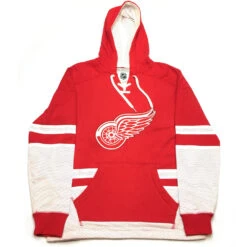 Sweatshirt NHL Pullover Hood Detroit Red Wings